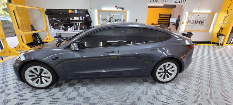 Tesla Model 3 with ceramic window tint